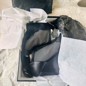 Rudsak Black Ratmalana Leather/Mesh Sandals Sz 39, Fit an 8/small 8.5 New in Box